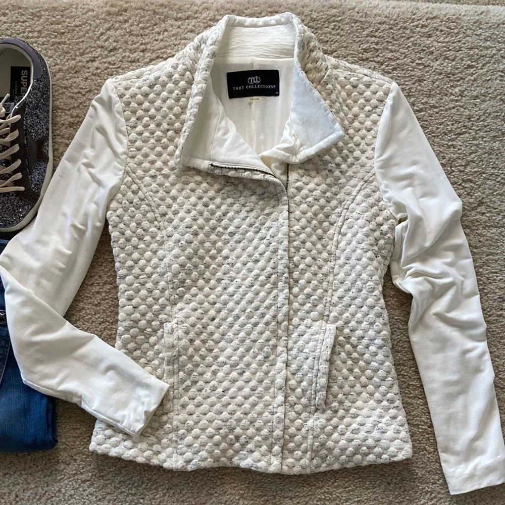 TART Collection Moto Style Sweater Jacket - Picture 2 of 8